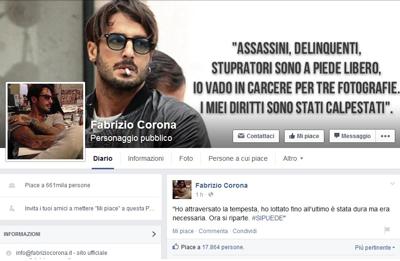 Fabrizio Corona fuori dal carcere: "Ho attraversato la tempesta"