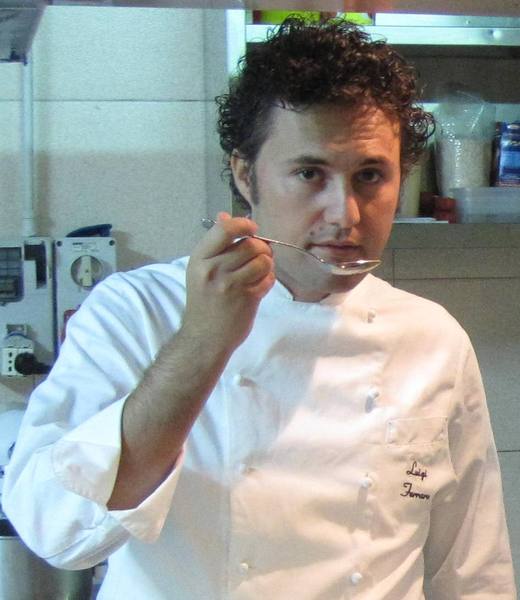 Lo chef Luigi Ferraro a Expo Milano durante la settimana della Regione Calabria