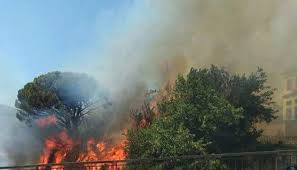 Incendi nel cosentino, due case danneggiate, il centro di Luzzi e' accerchiato