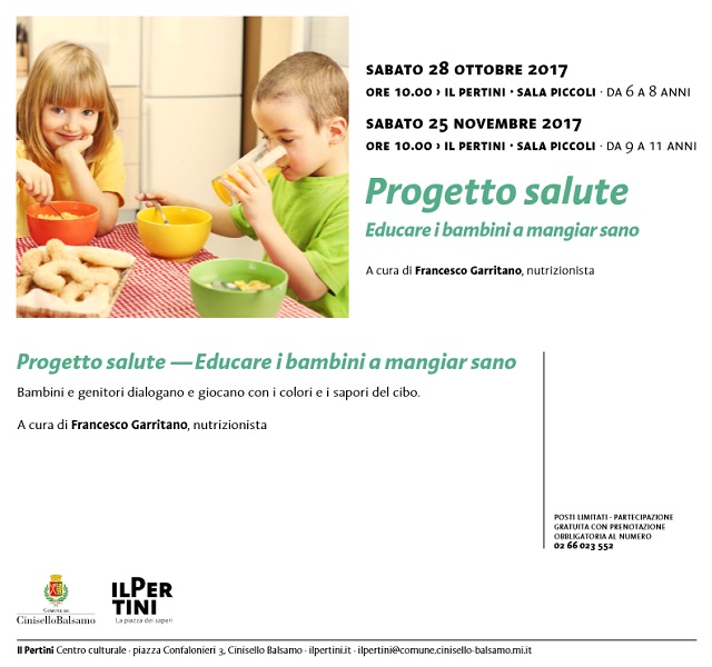CINISELLO BALSAMO (MILANO), ''Progetto salute - educare i bambini a mangiar sano" a cura del dott. Garritano