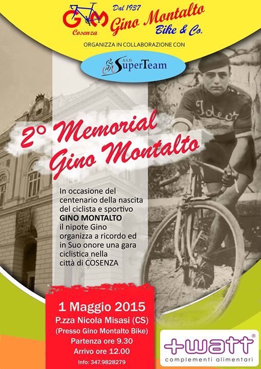 COSENZA. Il 1° Maggio la seconda edizione del Trofeo ciclistico 'Gino Montalto'. I provvedimenti su traffico e sosta