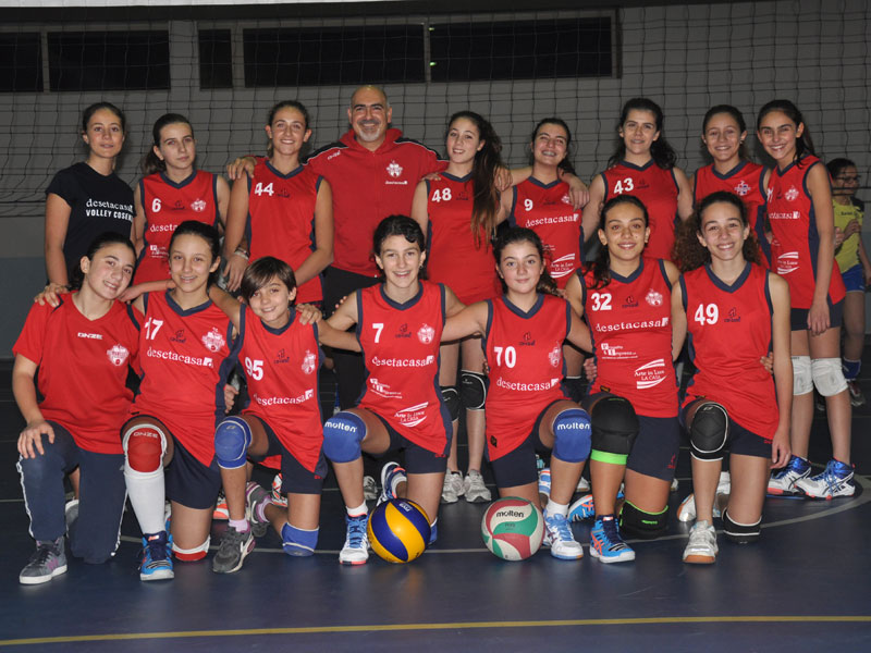 Campionato under 14 volley femminile girone "C" 2° turno DE SETA CASA CITTA' DI COSENZA VOLLEY - Rogliano Volley 3-1(25-15, 25-21, 8-25, 25-20)
