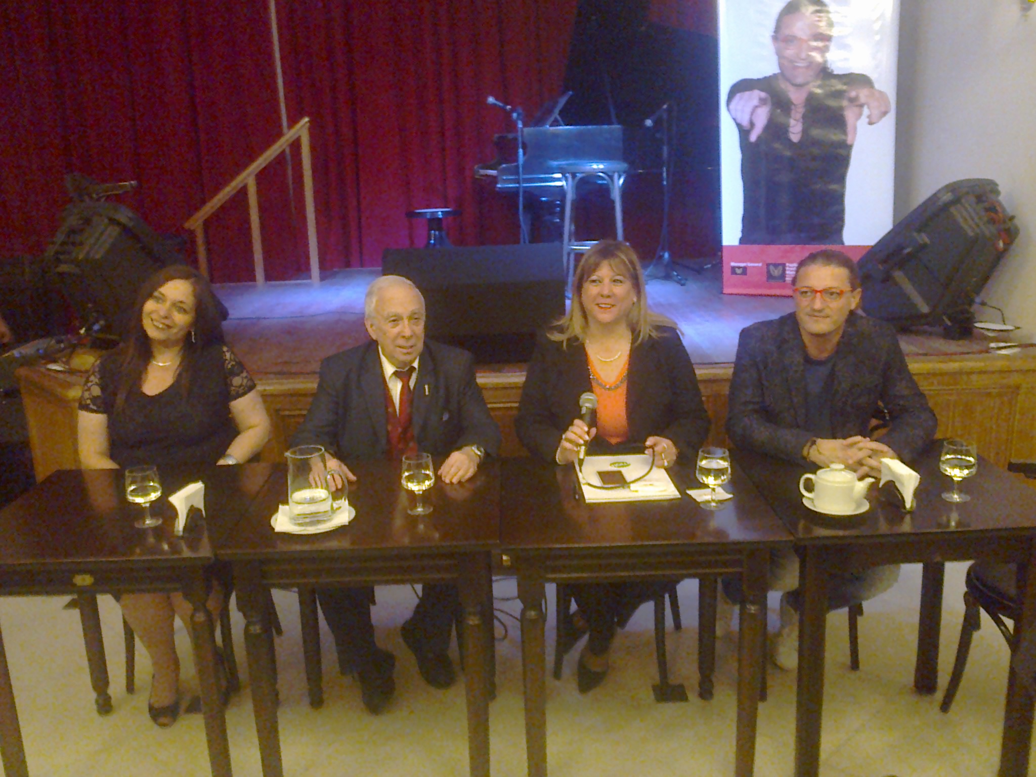Conferenza stampa premiazione orden del buzon, nella foto: Gabriella Malusa, Carlos Osvaldo Crespo, Cristina Borruto, Marco Nodari
