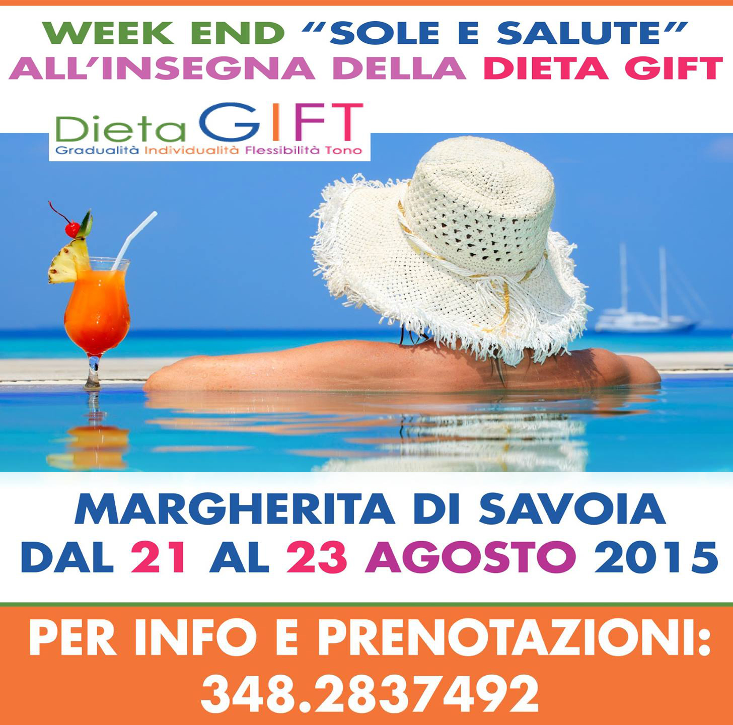 MARGHERITA DI SAVOIA (BT): dieta GIFT  ''Stage multisport di cammino, benessere e dimagrimento''