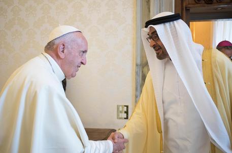CITTA' DEL VATICANO, Papa: riceve sceicco Emirati, Al Nahyan