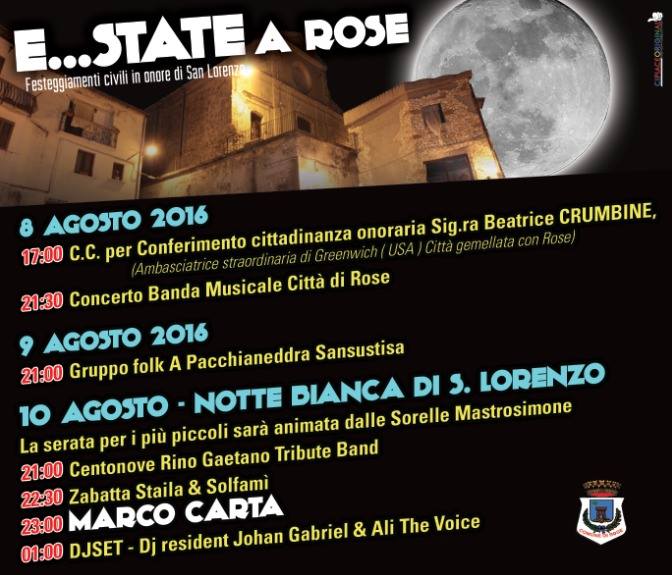 E...STATE a Rose: la notte di San Lorenzo