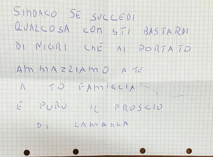 Palizzi (Reggio Calabria): minacce a sindaco per migranti