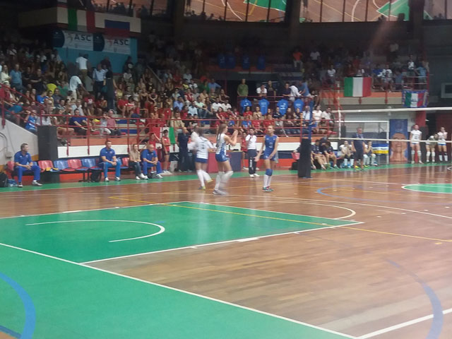 Prejuniores pallavolo femminile: ITALIA RUSSIA al Palaferraro di Cosenza uno spettacolo indimenticabile