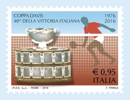 Coppa Davis: francobollo per vittoria Italia