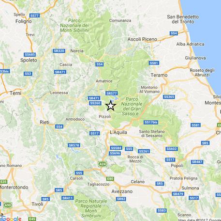 Terremoto in Abruzzo: scossa 3.9 vicino l'Aquila, epicentro Pizzoli