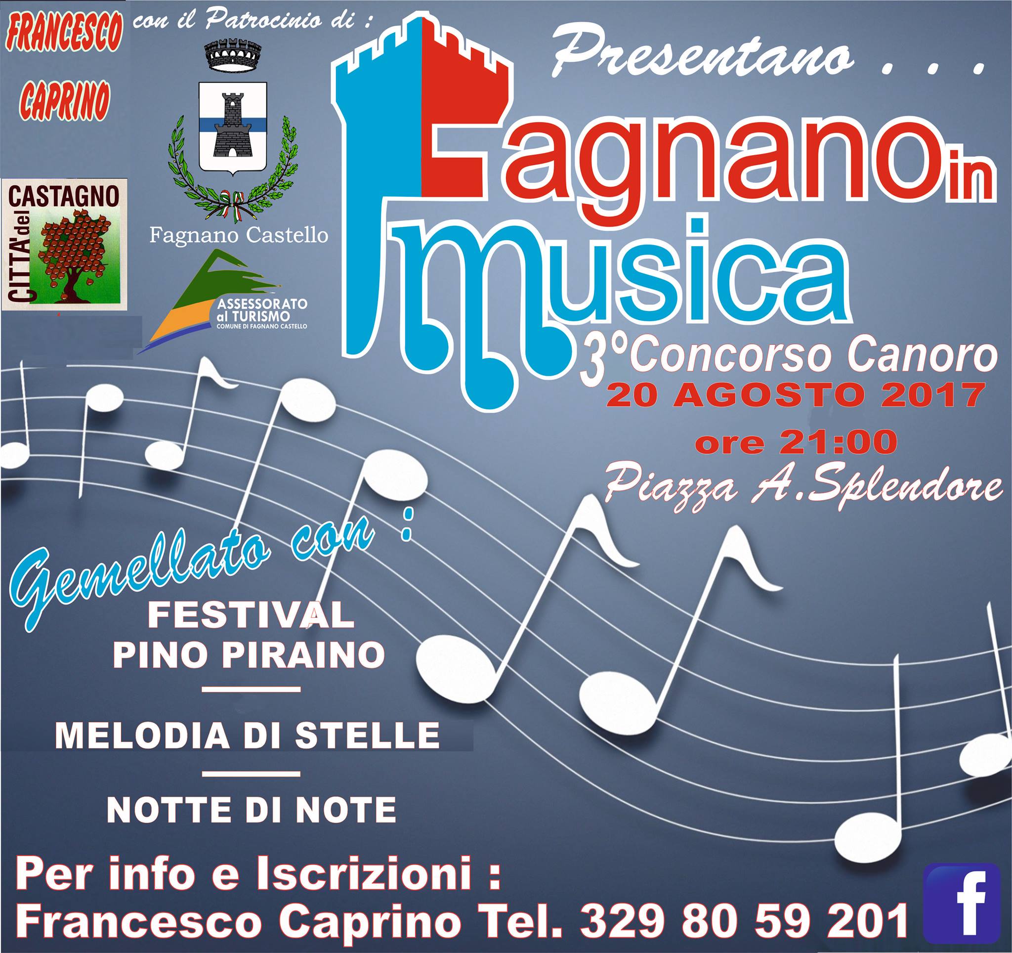 Concorso Canoro ''FagnanoinMusica 2017'' terza edizione