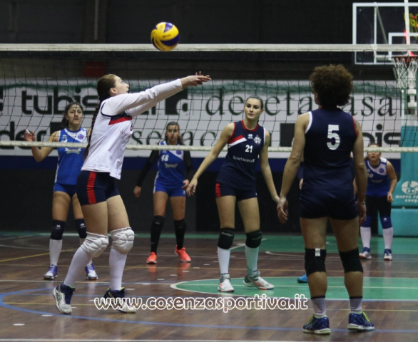 VOLLEY FEMMINILE-SERIE C-GIRONE PLAY OUT. Asd Volley Cosenza-Futura Volley Rc 1-3 (22-25, 21-25, 25-14, 22-25) 
